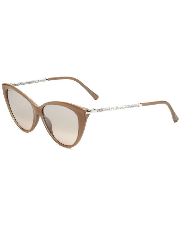 Women's VALS 57mm Sunglasses / Gilt