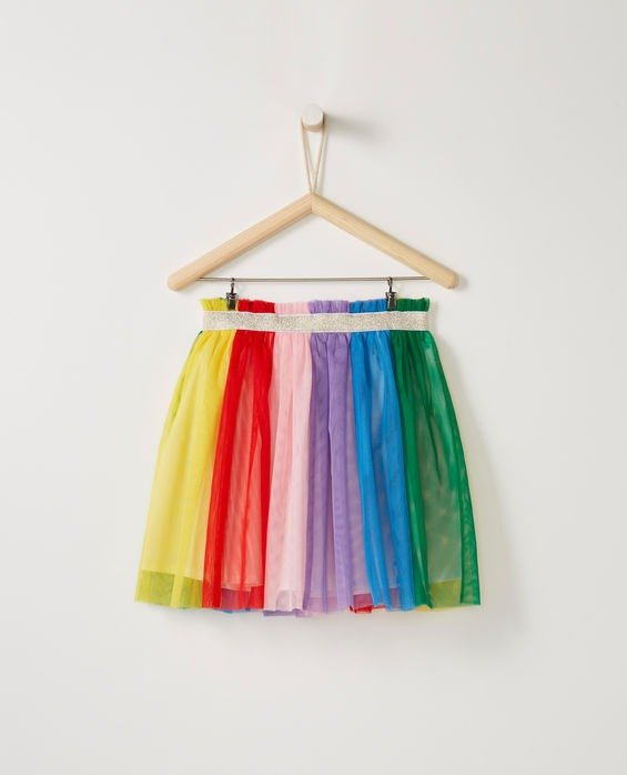 Rainbow Skirt In Soft Tulle