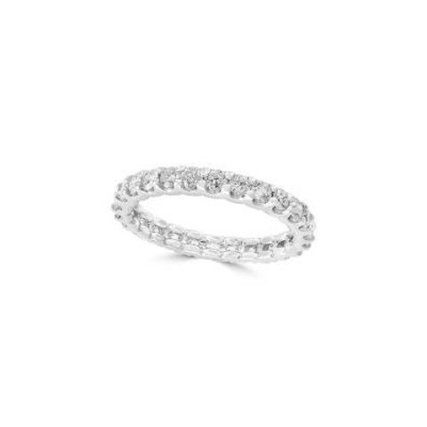 Effy14K White Gold & Diamond Eternity Band Ring