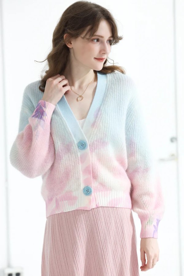 | Meredith Multi Color Mohair Cardigan