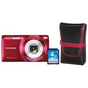 富士Fujifilm FinePix JZ100 1440万 像素数码相机 + 免费 4GB SD卡和相机套