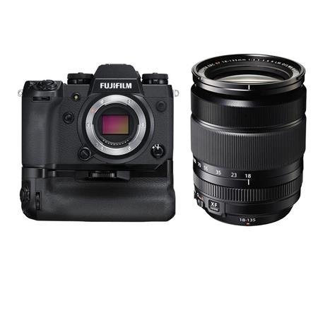 X-H1 24.3MP Mirrorless Camera W/Booster Grip, Black W/XF 18-135m Lens