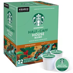 手慢无：星巴克 Half-Caff House Blend 咖啡胶囊22颗装