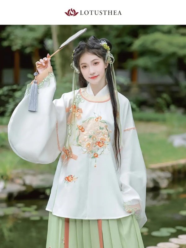 White Hanfu Women Chinese Traditional Style Tops Pants NightWear