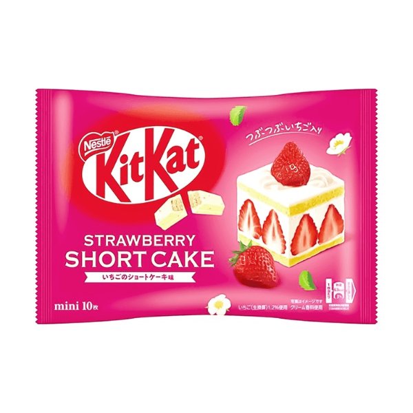 NESTLE Kitkat Strawberry Short Cake Mini,10 pcs