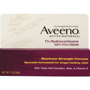 Aveeno Anti-Itch Cream, 1% Hydrocortisone 1 Ounce (Pack of 2)