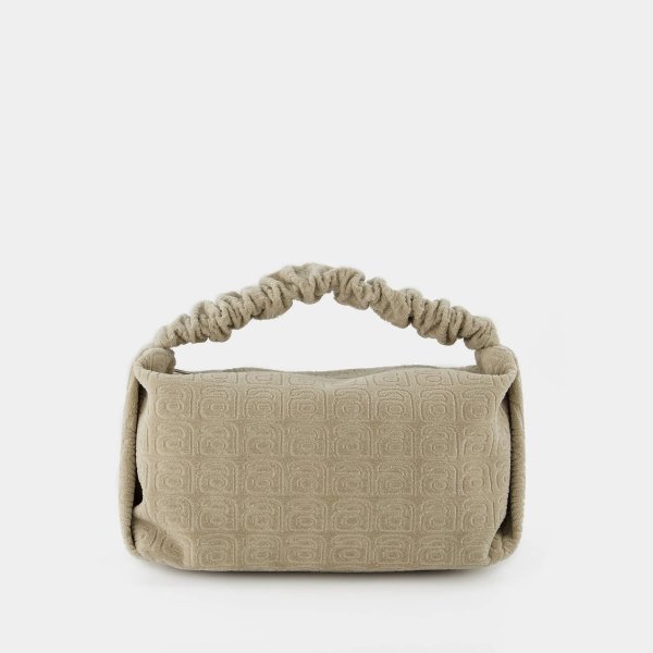 Scrunchie Small Handbag - Alexander Wang - Simply Taupe - Cotton