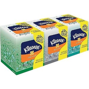 Kleenex 抗病毒3层面巾纸 3盒 共204抽