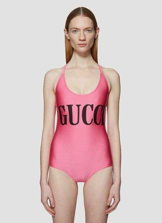 Logo Swimsuit in Pink