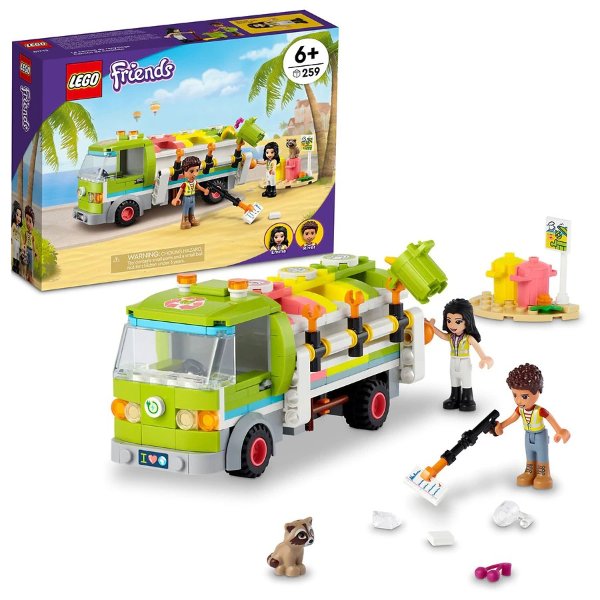 Friends Recycling Truck 41712, 259 Piece Building Toy Multi Color