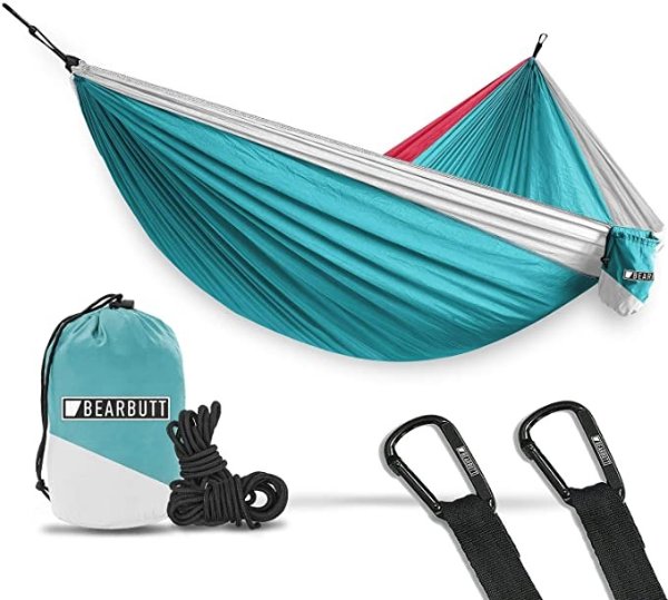 Butt Hammocks - Camping Hammock for Outdoors, Backpacking & Camping Gear - Double hammock, Portable hammock, 2 Person Hammock for Travel, outdoors - Tree & Hiking Gear - Hammock that Holds 500lbs