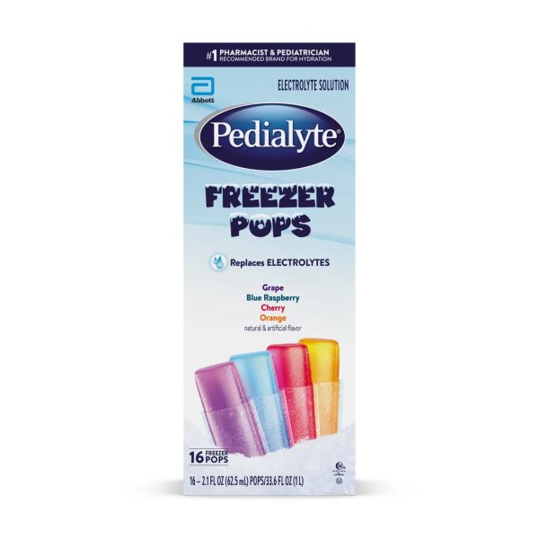 Electrolyte Solution Freezer Pops, Variety Pack, Pack of 16