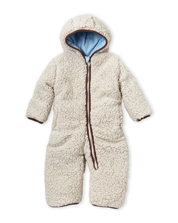 (Infant) Sherpa Hooded Pram Snowsuit