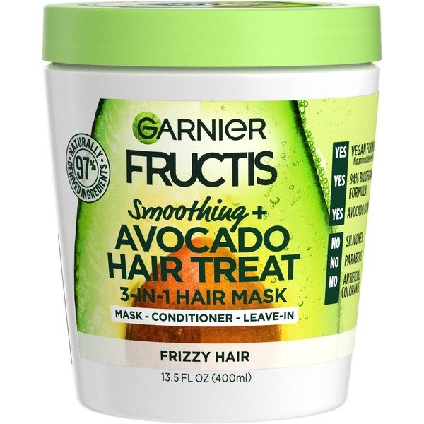 Fructis Smoothing Treat 1 Minute Hair Mask + Avocado Extract, 3.4 OZ