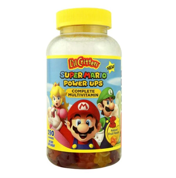 Super Mario™ Power Ups Complete Multivitamin Natural Fruit -- 190 Gummies