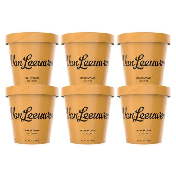 Van Leeuwen Honeycomb Ice Cream, 14 oz, 6 Count