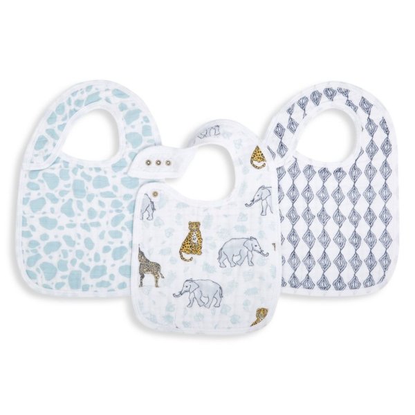 - Baby's 3-Pack Jungle Snap Bibs