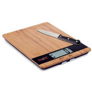 Digiweigh All-In-One Bamboo Cutting Board and Kitchen Scale 