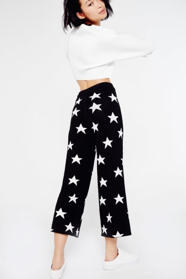 星星图案长裤