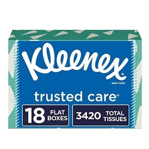 Kleenex Trusted Care 柔软面巾纸190抽18盒 共3420张