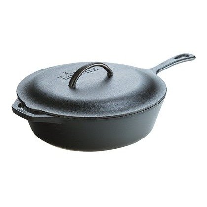 12'' Cast Iron Covered Deep Skillet