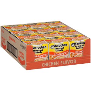 Maruchan 鸡肉味速食杯面 2.25 oz 12盒