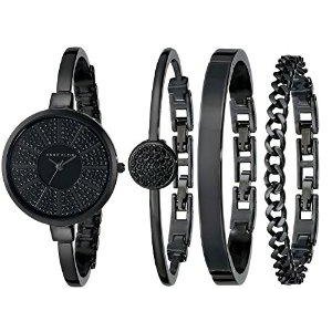 Anne Klein Women's AK/1470 Watch and Bracelet Set
