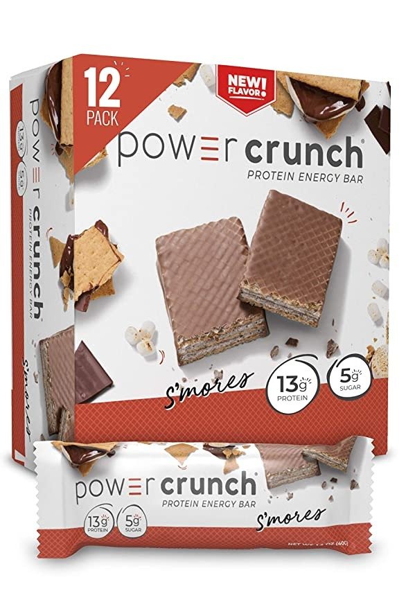 Power Crunch S'Mores棉花糖高蛋白能量棒 1.4oz 12支