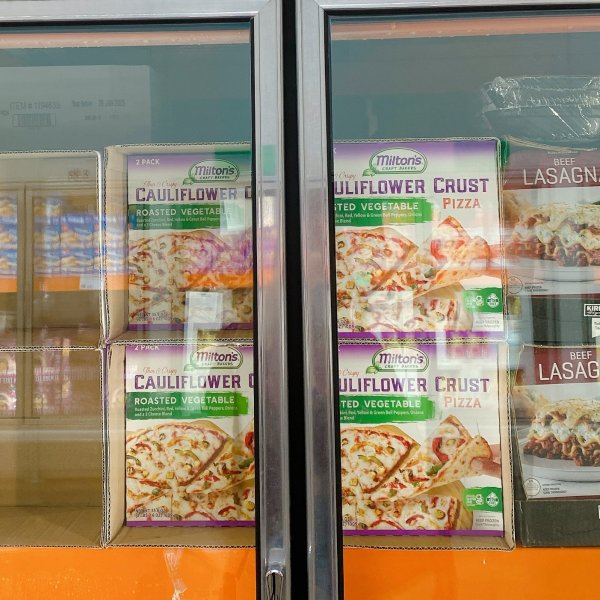 Costco Milton's Craft Bakers Roasted Vegetable Thin & Crispy Cauliflower Crust Pizza Same-Day Delivery | Costco Same-Day