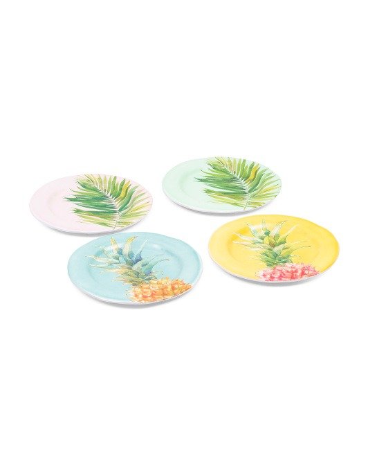 4pk Indoor And Outdoor Cactus Plates