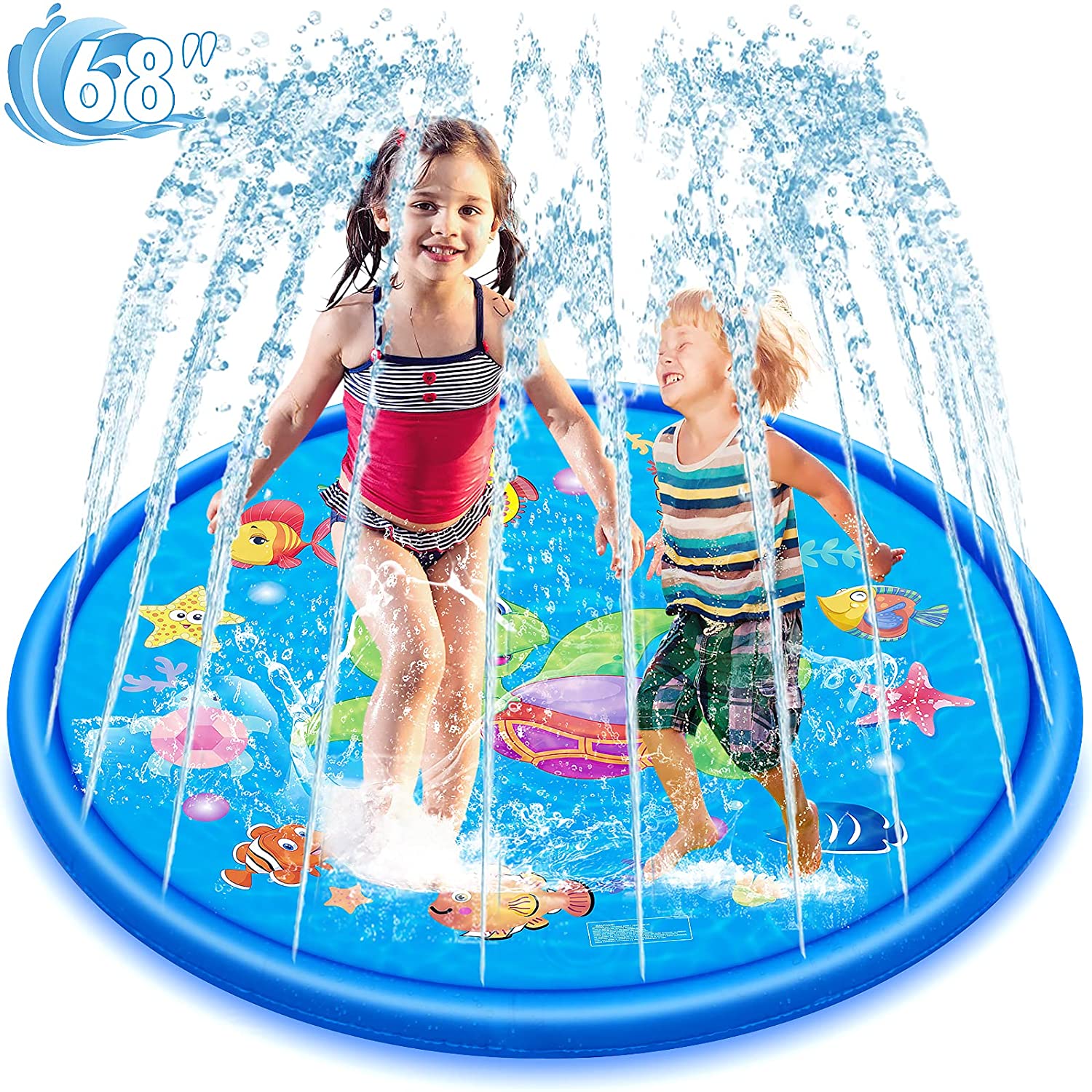 68英寸儿童户外玩具喷水器水上玩具喷水垫