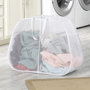 Whitmor Pop & Fold Double Laundry Hamper