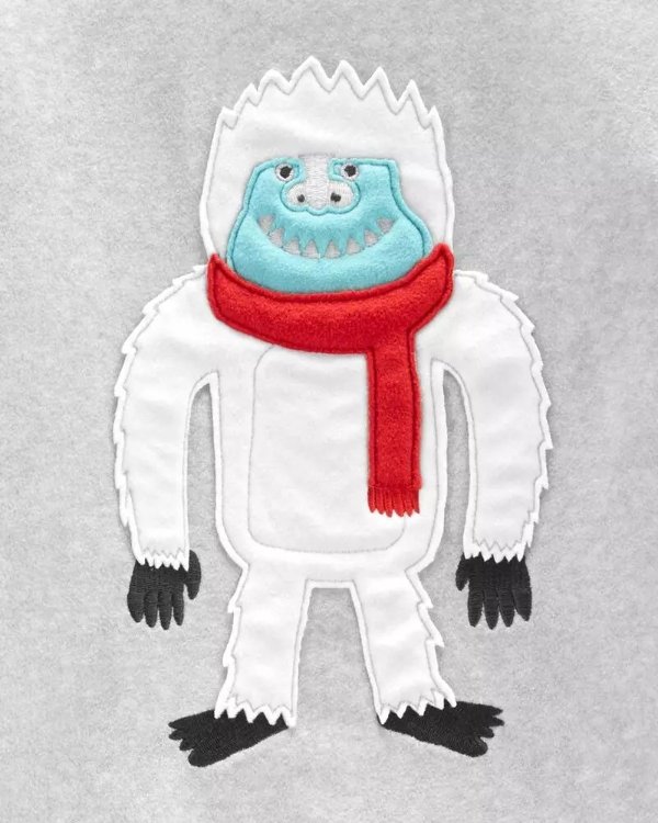 2-Piece Abominable Snowman Fleece PJs
