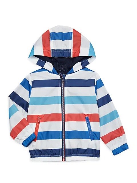 Little Boy's Striped Hooded Jacket