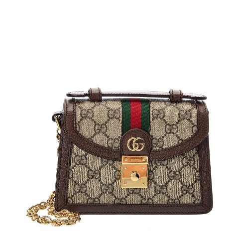 GucciOphidia Mini GG Supreme Canvas & Leather Shoulder Bag
