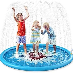Jasonwell Sprinkle & Splash Play Mat 68" Sprinkler for Kids