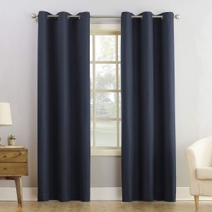 No. 918 Montego Casual Textured Grommet Curtain Panel, 48" x 84"