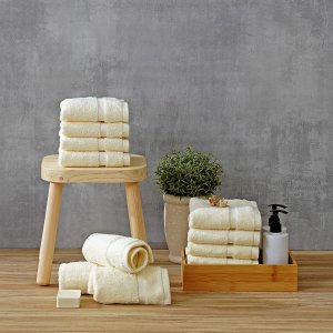 Threadmill 100% Cotton Fingertip Towels Set of 12