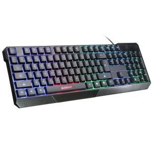 ELEGIANT K70 Colorful LED Illuminated Backlit USB Wired Gaming Keyboard