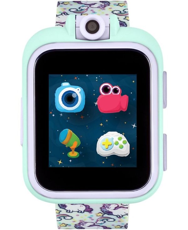 Kids PlayZoom Rainbow Unicorn Strap Touchscreen Smart Watch 42x52mm