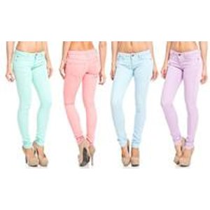 Icon Apparel Colored Fashion Jeans (Multiple Colors Available) @ Groupon