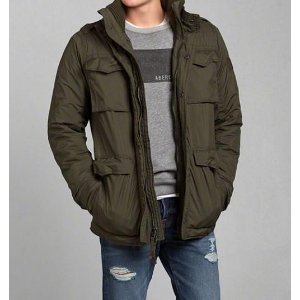 Abercrombie & Fitch Men's Mount Marshall Military Jacket