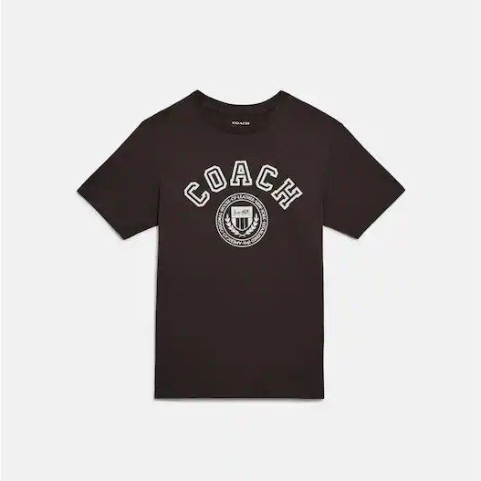 Varsity Crest T Shirt In Organic Cotton