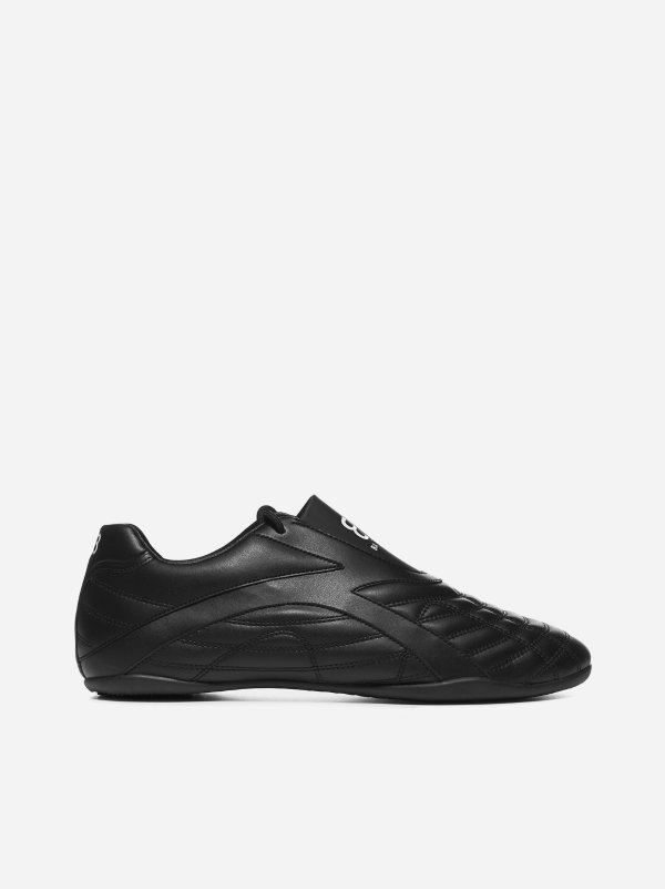 Zen faux-leather sneakers