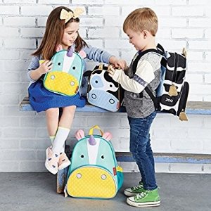 Skip Hop Baby Zoo Little Kid and Toddler Insulated and Water-Resistant Lunch Bag, Multi Cheddar Cow
