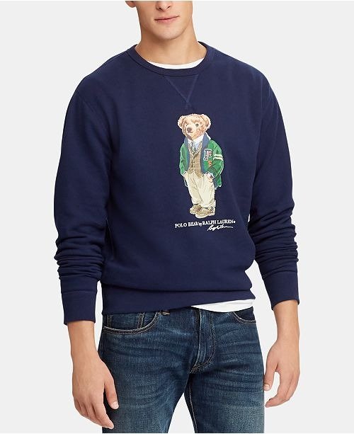 Men's Polo Bear Fleece Sweatshirt, Created for Macy's