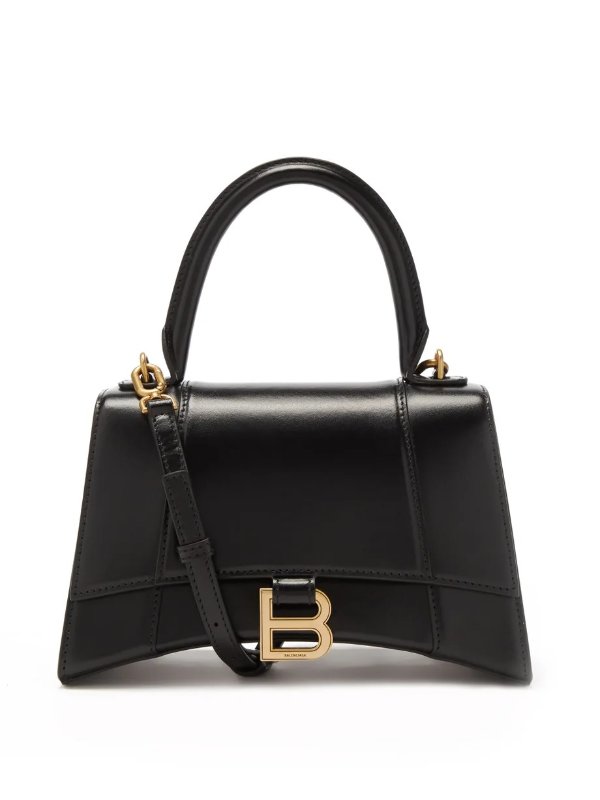 Hourglass S leather bag | Balenciaga
