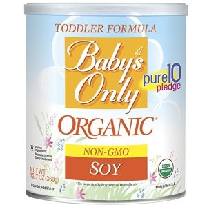 Baby's Only Soy Organic Toddler Formula, 12.7-Ounce Canister (Package May Vary) @ Amazon