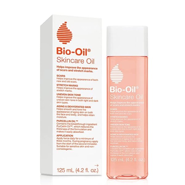 -Oil Skincare Oil, Body Oil for Scars and Stretchmarks, Serum Hydrates Skin, Non-Greasy, Dermatologist Recommended, Non-Comedogenic, For All Skin Types, with Vitamin A, E, 4.2 Fl Oz (Pack of 1)
