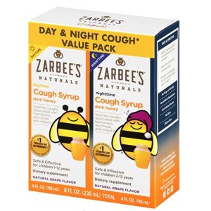 Zarbee's Naturals 儿童止咳糖浆，白天、夜间都呵护到